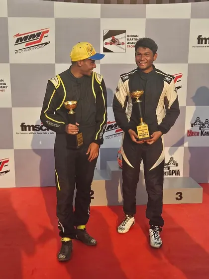 Our senior drivers with their trophies after a dominant performance in the Meco Meritus Cup.