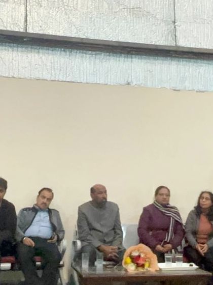 A special send-off ceremony for the Delhi team, with the President of the Delhi Olympic Association addressing our athletes.