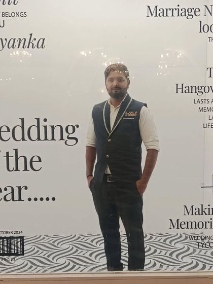 A fun photo-op from a wedding we catered, celebrating the 'Wedding of the year'. We love being part of making memories.