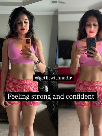 Feeling strong and confident. This is the result of Deepa's dedication to her home workouts and a structured plan. She is a true inspiration for moms everywhere.