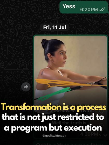 A screenshot of my communication with a client, showing how we focus on the process of execution, not just the program. Transformation is in the details.
