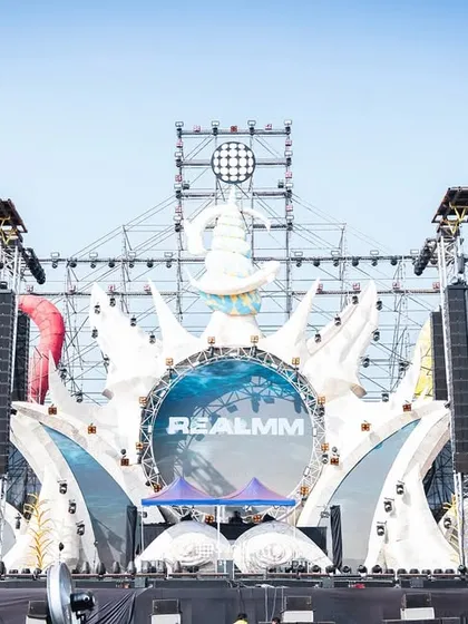 Playing the Sunburn main stage is always a monumental experience. This shot shows the sheer scale of the festival, a massive setup where I get to share my sound with thousands of music lovers.