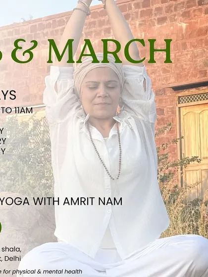 Announcing my February and March classes at The Sharan Yoga Shala in Delhi. These in-person sessions focus on balancing the heart and mind.