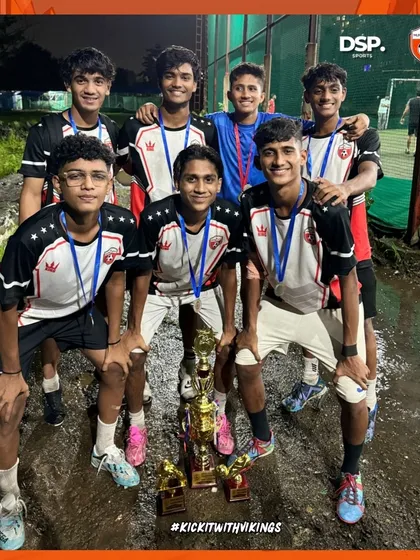 Champions of the U18 Tournament in Kalyan. This team's synergy and skill were unstoppable on the field.