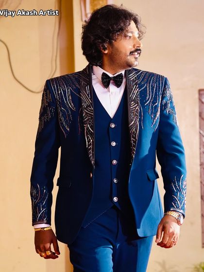 Dressed up for an event. As an artist and entertainer, I enjoy being part of creative communities and celebrating art in all its forms.