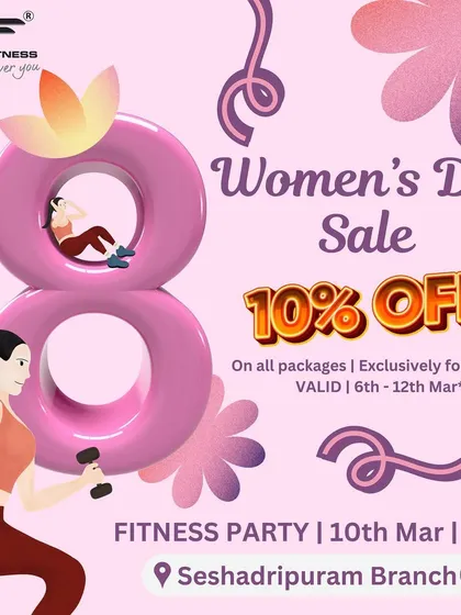 To celebrate Women's Day, we offered a special 10% discount on all packages exclusively for women, along with a fitness party to celebrate together.