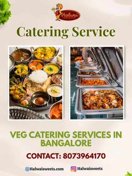We offer professional vegetarian catering services in Bangalore. You can choose from a traditional thali spread or a modern buffet setup, both featuring our authentic and flavorful dishes.