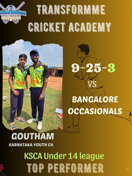 Transform Cricket Academy - Advanced Competitive Cricket Training The Record Breakers: Individual Player Achievements photo 46