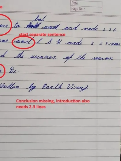 I believe in a hands-on approach. Here's a look at how I provide personalized feedback on a student's work. We focus on strengthening structure, fixing common errors, and finding ways to make the story more impactful, one step at a time.