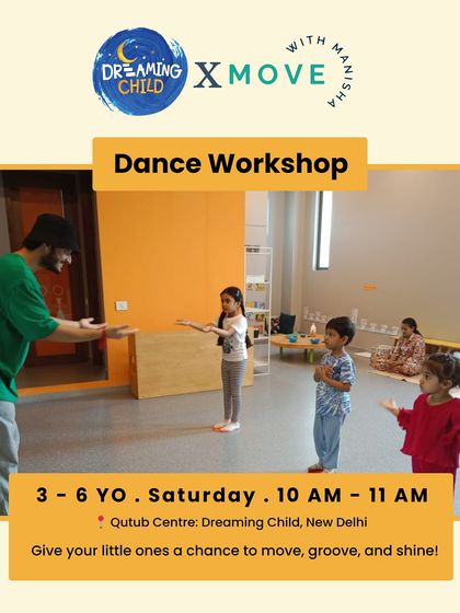 A glimpse from our dance workshop at the Dreaming Child center in New Delhi. We partner with schools and centers to bring our fun-filled classes to more children.