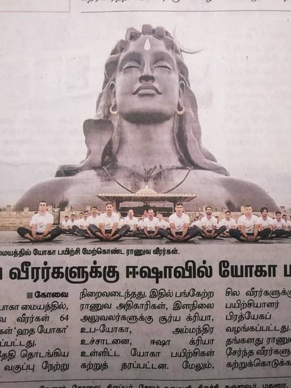 Our work with the Indian Army was featured in the local press. It is wonderful to see the ancient science of yoga being recognized for its importance in national wellbeing.