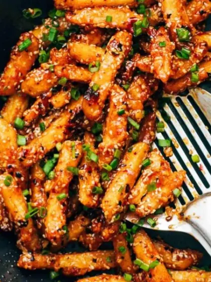 Our crispy honey chilli potato is a popular vegetarian starter. It's the perfect balance of sweet, spicy, and crunchy.