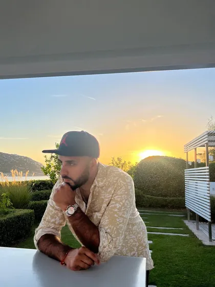 Contemplating the setlist as the sun goes down over the coast in Athens. The mood of the music has to match the time of day.