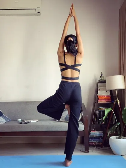 "I am rooted, but I flow." The Tree Pose, or Vrikshasana, teaches us to find a firm foundation so we can grow and expand.