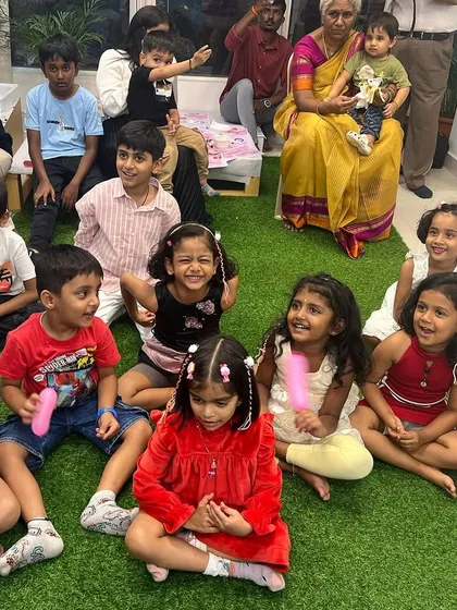 Look at all these happy faces. A birthday party is all about joy, and my interactive shows are designed to get every single child smiling, laughing, and participating.