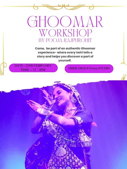 An invitation to discover a part of yourself through dance. My Ghoomar workshops are designed as an authentic experience where every spin helps you connect with your own story. Come, let's move together and find the flow.