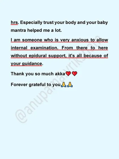 The mantra "trust your body and your baby" was a huge help for this mother. Her story is a powerful example of overcoming anxiety to achieve an unmedicated vaginal birth.