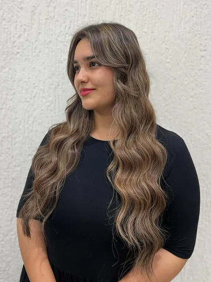 Keep calm and go cool blonde. This client looks stunning with her new global highlights in a beautiful, cool-toned blonde.