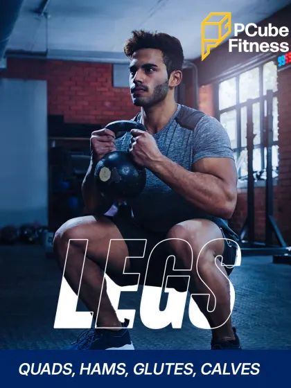 Leg day is non-negotiable. A member powers through a kettlebell goblet squat, building strength in the quads, hamstrings, and glutes.