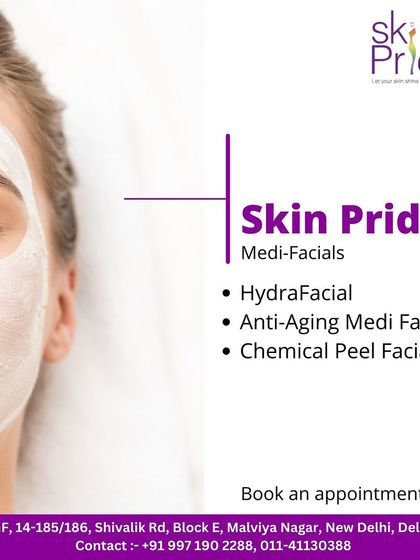 We offer a variety of medi-facials to suit your needs, including the HydraFacial, Anti-Aging Medi Facial, and Chemical Peel Facial.