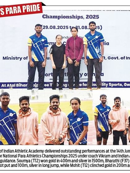 Indian Athletic Academy - Athletic Performance & Personal Training Our Para-Athlete Champions photo 5