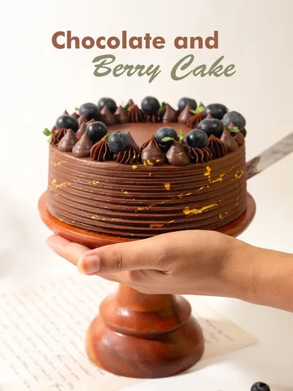 This is my Chocolate and Berry Cake, a perfect example of how simple, high-quality ingredients can create something truly special.