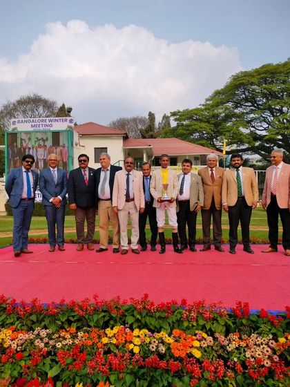 The winning team of the Maj. C. Newton-Davis Memorial Trophy.