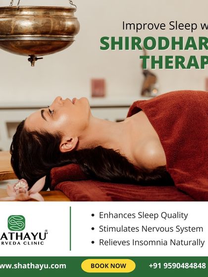 I use Shirodhara therapy to naturally relieve insomnia and enhance overall sleep quality. The treatment works by stimulating the nervous system in a gentle, therapeutic way to restore balance.