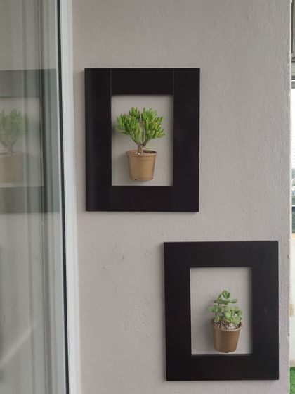 Six years ago, we repurposed old closet shutters into these simple frames for succulents. It’s a great example of how upcycling can lead to unique and long-lasting garden decor.