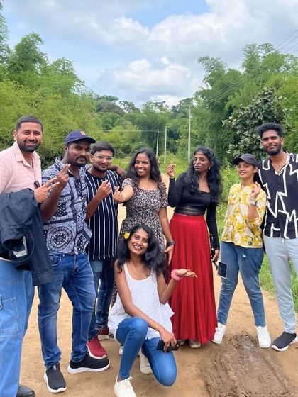 A fun group photo from our Coorg trip. We believe in making new friends and creating a lively, welcoming atmosphere for everyone.
