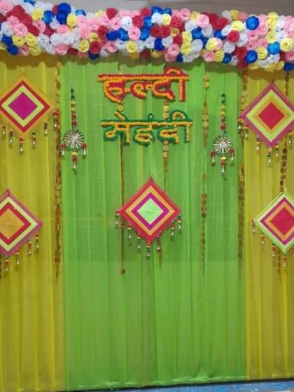 Shanaya Decorations - All-Inclusive Ceremony Packages (Haldi & Mehendi) Haldi Ceremony Backdrops photo 22