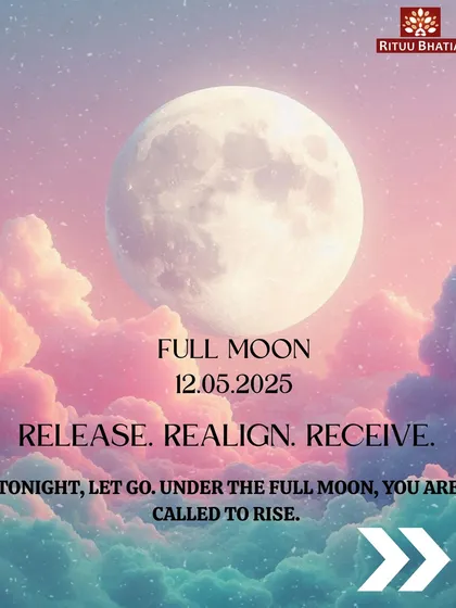 Tonight is the Full Moon on 12.05.2025, a powerful time to release, realign, and receive. Under this potent lunar energy, you are being called to rise. Let go of what no longer serves you and make space for the new.