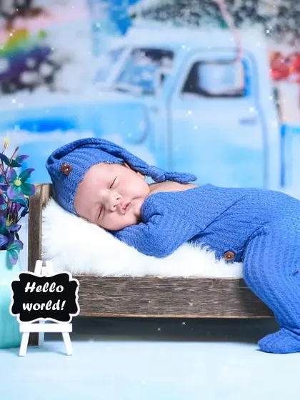 Welcoming a precious newborn to the world. In my studio, I create cozy and safe setups with soft props to capture these peaceful, sleepy moments you will cherish forever.