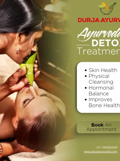 Our Ayurveda Detox Treatment is a holistic program designed to cleanse the body from within. This process helps restore hormonal balance, improve skin health, strengthen bones, and rejuvenate your entire system for improved wellness.