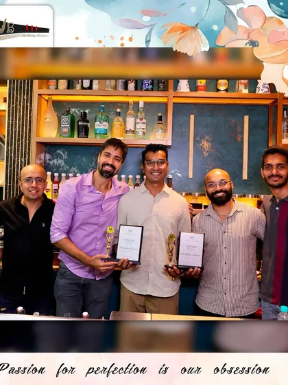 Celebrating our win for "Best Bartenders of the Year 2024-25" at the Mpire Weddings awards. A proud moment for the entire TWB team.