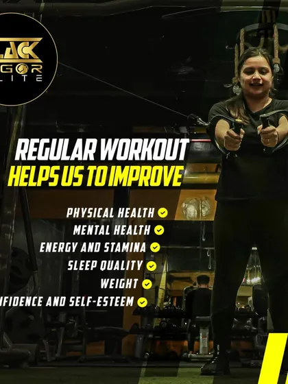 Regular workouts improve more than just physical health. This graphic shows how consistent exercise, like the cable flys being performed, boosts mental health, energy, sleep quality, and confidence.