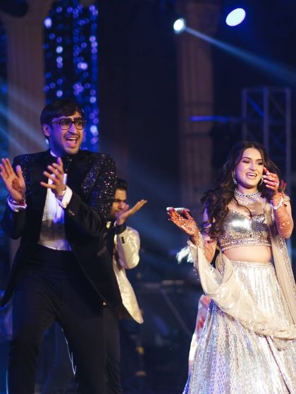 The pure joy on their faces says it all. We love creating fun, upbeat sections within a romantic dance to show off the couple's playful side.