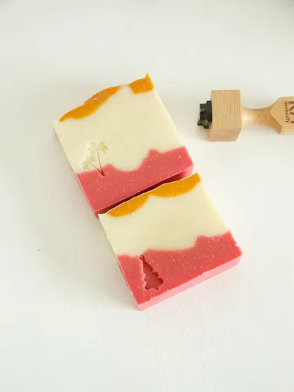 My 'Herbal Revival' bars are packed with earthy goodness and stamped with playful designs.