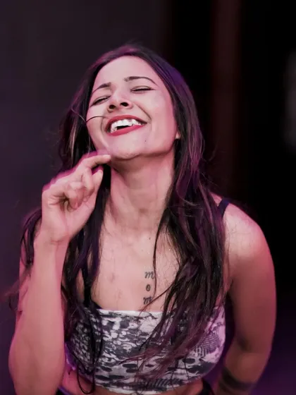 Capturing the pure happiness of someone dancing to the music during my set at Ozone.