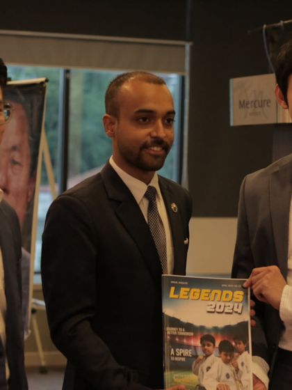 Building connections within the international Taekwon-Do community in Malaysia.