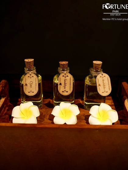 The therapeutic oils I use are a core part of the Iyasya experience. Each blend is designed to target specific needs, whether it's revitalization, relaxation, or overall wellness.