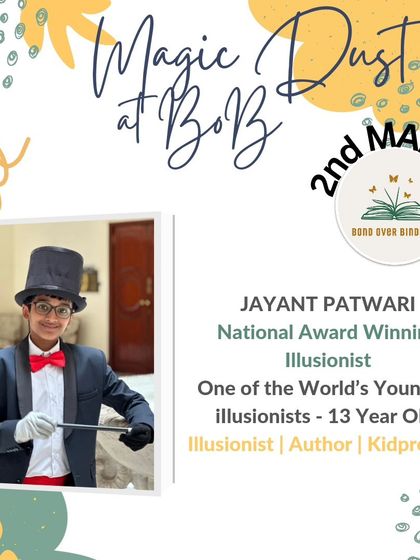 Jayant Patwari, a national award-winning illusionist and one of the world's youngest, sprinkled his magic dust at our first-anniversary party.