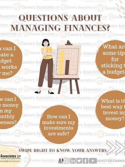 Do you have questions about managing your finances? From creating a budget to making your investments safe, I provide clear answers to the most common financial queries people have.