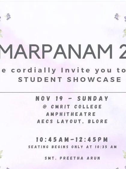 Our class annual day, 'Samarpanam 2023', is right around the corner and practices are going on in full swing.