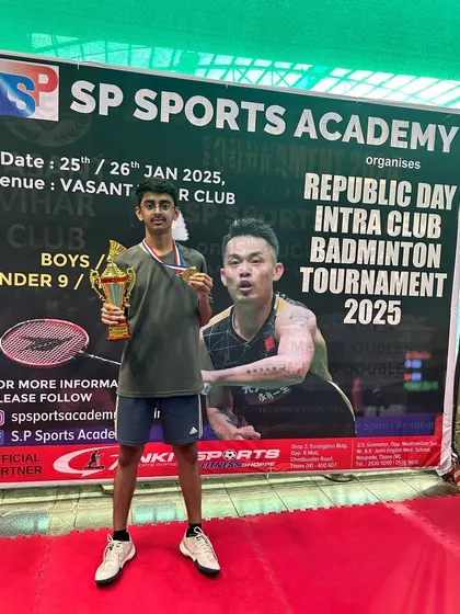 Another shot of the U19 boys' runner-up, Advait Mulay.