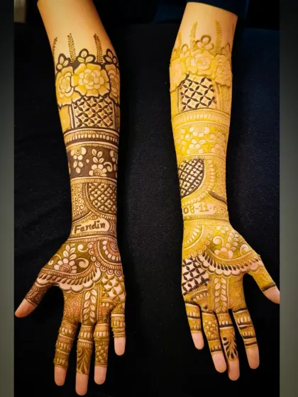 A personalized design where I incorporated the name "Fardin" and a special date "08-11-22" into the artwork for a memorable touch.