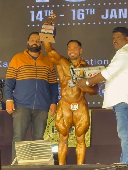 Another shot from the Mr. India 2025 awards ceremony. Every competition is a learning experience and a step towards a bigger win.