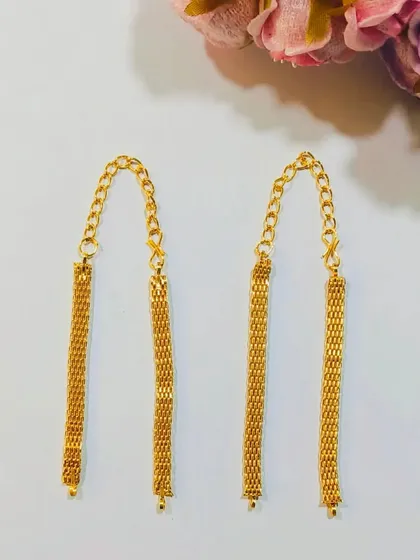 These elegant gold-plated chains are perfect for making bracelet-style Rakhis. They provide a durable and stylish alternative to traditional threads.