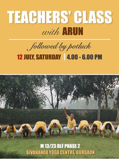 An invitation to our Teachers' Class, followed by a potluck. These gatherings are a wonderful way for our graduate community to reconnect and share.