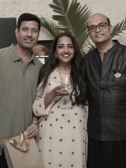Our Founder & CEO, Vivek, with guests at the launch of The Altruist Kada Bracelet, an evening filled with joy, generosity, and a shared commitment to change.